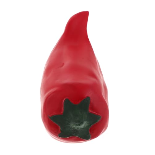 Toddmomy Outdoor Schlüsselversteck Chili Form Wetterfester Schlüssel Safe aus Robustem Harz Diskrete Garten Schlüsselbox mit Realistischem Design Praktisch Tragbar und Einfach Zugänglich von Toddmomy