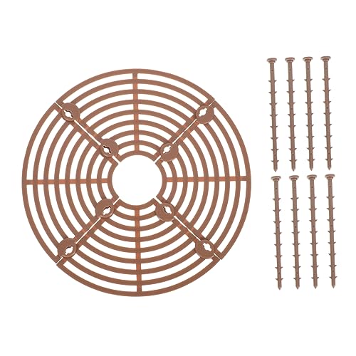 Toddmomy Pflanzgefäß Netzabdeckung Braun Pflanztopf Schutzgitter gegen Graben Hunde Katzen Indoor Blumentopf Bodenabdeckung für Garten und Balkon von Toddmomy