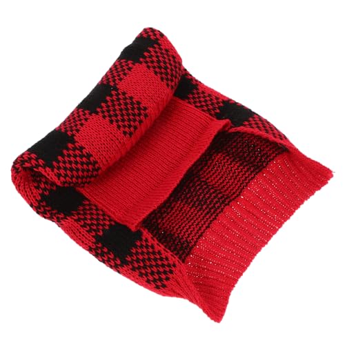 Toddmomy Plaid Hunde Winterpullover für Kleine Hunde Warmes Elastisches Strickdesign mit Hohem Kragen für und Outdoor Aktivitäten Rot für Stilvolle Haustiere Toddmomy Plaid Hunde Winterpullover für Kleine Hunde Warmes Elastisches Strickdesign mit Hohem Kragen für und Outdoor Aktivitäten Rot für Stilvolle Haustiere von Toddmomy