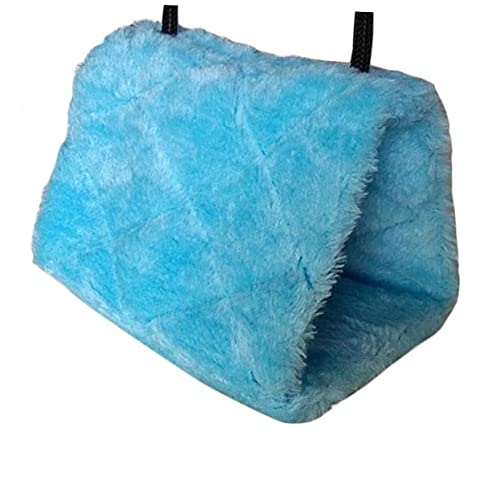 Toddmomy Plüschige Papageienhängematte Mittelgroß Warmes Kletterbett Hängendes Kuschelnest für Vögel mit Beidseitigen Haken Hüttchen für Haustierkomfort von Toddmomy