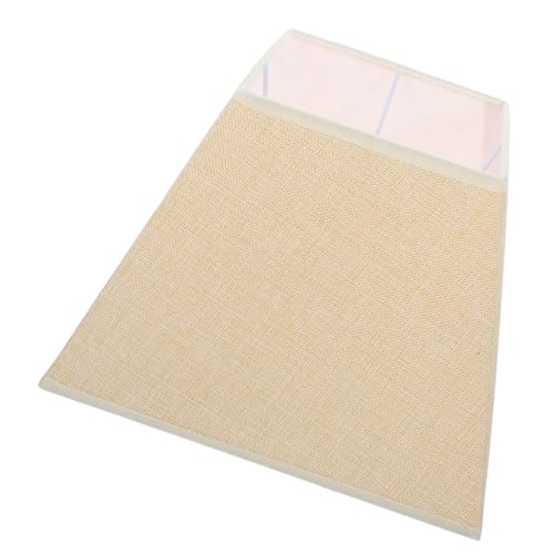 Toddmomy Quadratischer Lampenschirm aus Leinenstoff Langlebiger Einfacher Ersatz für Tisch Steh Wandlampen Stabile Robuste Stoffabdeckung in Beige Kompatibel mit Verschiedenen von Toddmomy