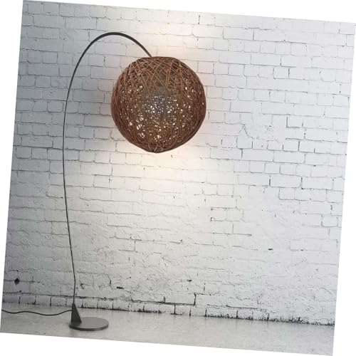 Toddmomy Rattan Lampenschirm Kugelförmig Dekorativer Lampenschirm aus Geflochtenem Material Einsetzbar für Deckenleuchten und Tischlampen Natürliche Wärme und Diffuses Licht von Toddmomy