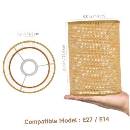 Toddmomy Rattan Lampenschirm für Stehlampe Boho Stil Geflochtene Tischleuchte Lampenabdeckung mit Natürlichem Material für Wohnzimmer Schlafzimmer Flur Toddmomy Rattan Lampenschirm für Stehlampe Boho Stil Geflochtene Tischleuchte Lampenabdeckung mit Natürlichem Material für Wohnzimmer Schlafzimmer Flur von Toddmomy