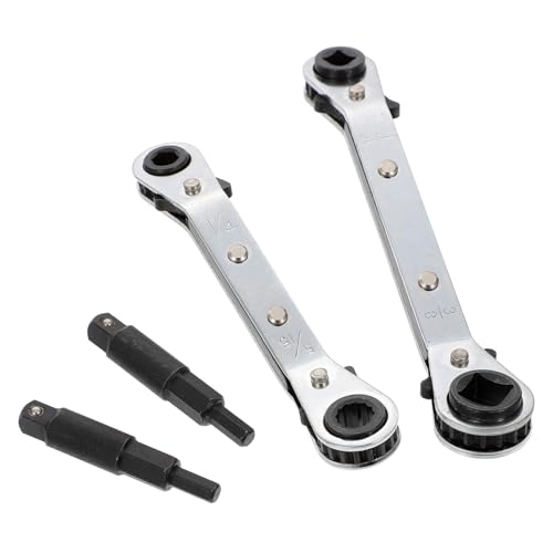 Toddmomy Refrigeration Ratchet Wrench Doppelseitiger Ratschenringschlüssel mit Rutschfestem Griff Rostfrei Langlebig Geeignet für Klimaanlagen Kältetechnik Reparatur Toddmomy Refrigeration Ratchet Wrench Doppelseitiger Ratschenringschlüssel mit Rutschfestem Griff Rostfrei Langlebig Geeignet für Klimaanlagen Kältetechnik Reparatur von Toddmomy