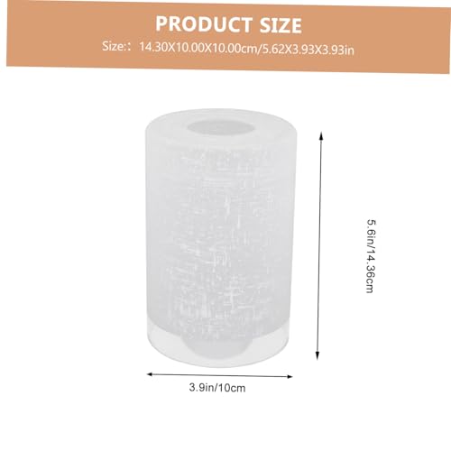 Toddmomy Runder Glas Lampenschirm Weiß Mattierter Lampenabdeckung Für Deckenleuchte Wohnzimmer Schlafzimmer Büro Haushalt von Toddmomy