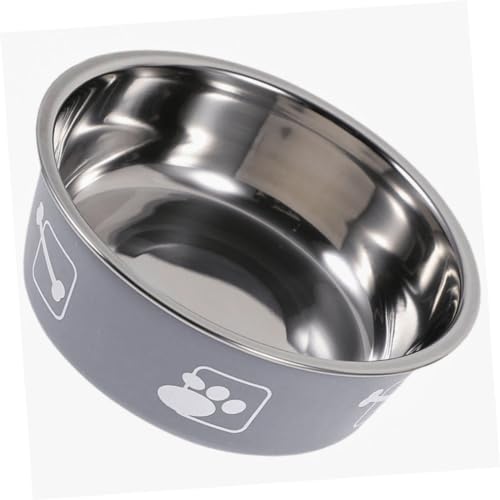 Toddmomy Rutschfester Hundenapf aus Tragbarer Futternapf für Hunde und Katzen für Füttern und Tränken Design mit Fußabdruck von Toddmomy
