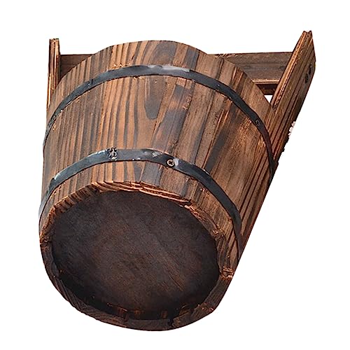 Toddmomy Pflanzenhalter Aus Holz Zaun Eimerform Pflanzgefäß Für Blumen Kräuter Und Gemüse Toddmomy Pflanzenhalter Aus Holz Zaun Eimerform Pflanzgefäß Für Blumen Kräuter Und Gemüse von Toddmomy