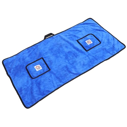 Toddmomy Saugstarkes Hundebadetuch aus Mikrofaser Schnell Trocknendes Angenehmes Medium Handtuch mit Taschen Design Extra Wasserabsorbierend und Wärmend für Schonendes Trocknen Baden von Toddmomy