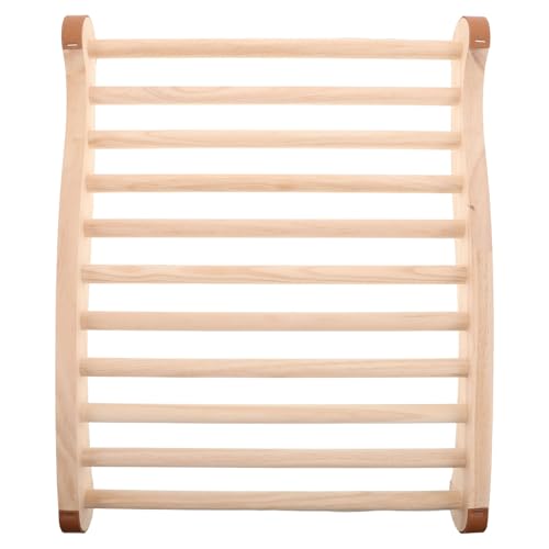 Toddmomy Sauna-Rückenlehne: rutschfeste Sauna-Rückenlehne aus Holz in S-Form für Dampfbad-Spa-Zubehör zur Entspannung 19,65 x 15,72 Zoll von Toddmomy