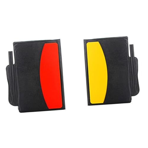 Toddmomy Schiedsrichter Set mit Roten und Gelben Fußballkarten Zwei Metallpfeifen Praktischem Kartenetui und Notizblock Leichtes Fußball Schiedsrichter Kit für Schnelle Spielsituationen Toddmomy Schiedsrichter Set mit Roten und Gelben Fußballkarten Zwei Metallpfeifen Praktischem Kartenetui und Notizblock Leichtes Fußball Schiedsrichter Kit für Schnelle Spielsituationen von Toddmomy