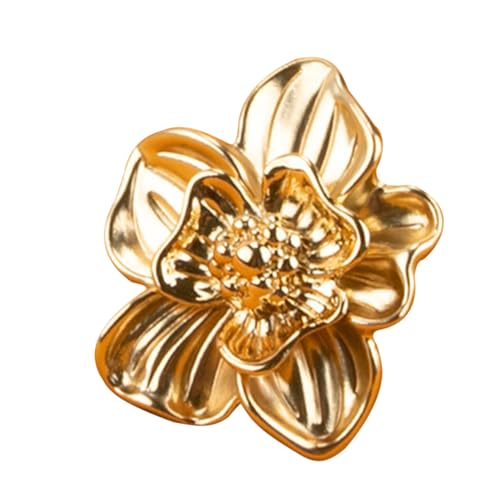 Toddmomy Schrankgriff Blütenförmig aus Zinklegierung Dekorativer Möbelknauf für Kommode und Schrank Einfach zu Installierender Griff Langlebiges Design für Schlafzimmer und Wohnzimmer von Toddmomy