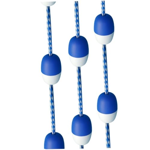 Toddmomy Schwimmseil mit Bi Tone Sicherheitsbojen Aluminium Haken Poolabsperrung für Schwimmbad Sichtbare Trennleine zum Abgrenzen von Gefahrenbereichen und Schwimmbahnen von Toddmomy
