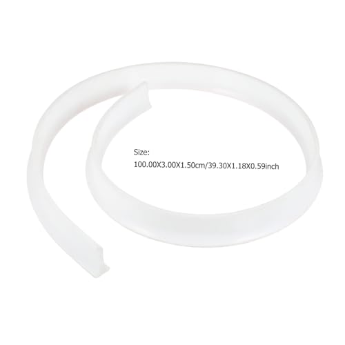 Toddmomy Selbstklebende Silikon Wasserbarriere für Badezimmer und Küche Flexible Dichtleiste für Waschbecken Tischplatte und Duschen Effektiver Spritzschutz und Wasserschutz von Toddmomy