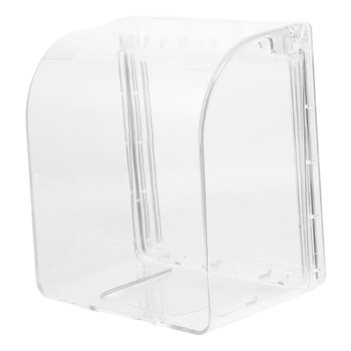 Toddmomy Selbstklebende Steckdosenabdeckung Wasserdichtes Schutzgehäuse für Badezimmer und Außenbereich Wiederverwendbar Einfache Montage Langlebige Steckdosenbox für Küche Wohnzimmer Bad von Toddmomy