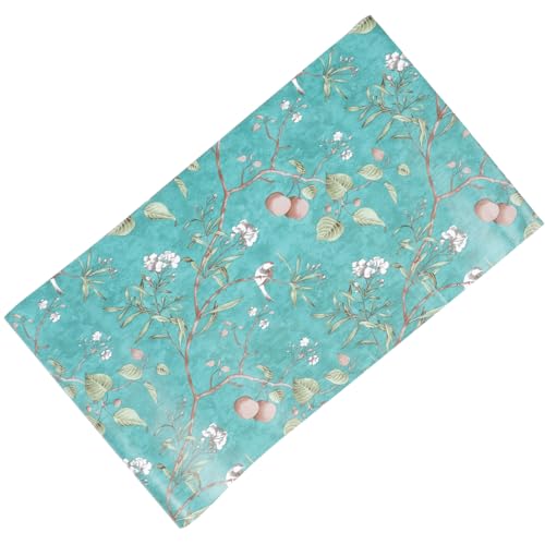 Toddmomy Selbstklebende Wasserdichte Vintage Floral Tapete mit Vogelmotiv Abziehbar und Einfach Anzubringen Feuchtigkeitsbeständig für Wohnzimmer Schlafzimmer Büro und Kinderzimmer von Toddmomy