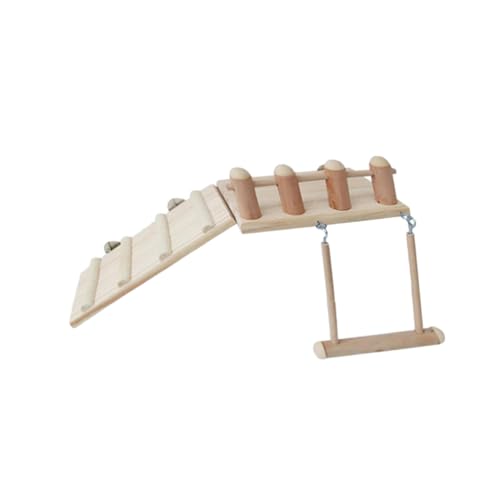Toddmomy Set mit Leiter Sprungbrett und Schaukel für Papageien und Kleintiere Robustes Interaktives Kletterspielzeug für Hamster Chinchilla Zwerghamster und Vögel Toddmomy Set mit Leiter Sprungbrett und Schaukel für Papageien und Kleintiere Robustes Interaktives Kletterspielzeug für Hamster Chinchilla Zwerghamster und Vögel von Toddmomy