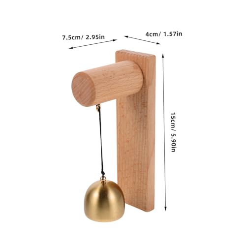 Toddmomy Shopkeepers Türglocke Holz Türklingel mit Klarem Klang Dekorative Eintrittsklingel für Geschäft Büro und Zuhause Einfach zu Montierende Vielseitige Holztürklingel für Laden und von Toddmomy