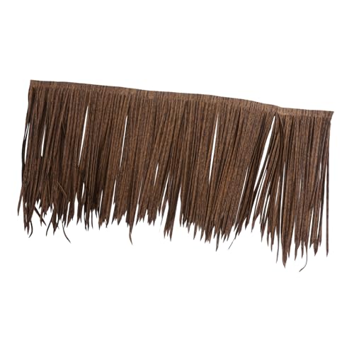 Toddmomy Simuliertes Strohdach Schwarz Lifelike Pe Strohmatte Feuerfest Gartenhütte Gartendeko DIY Landschaftsbau Realistische Farbe Vielseitig Verwendbar von Toddmomy