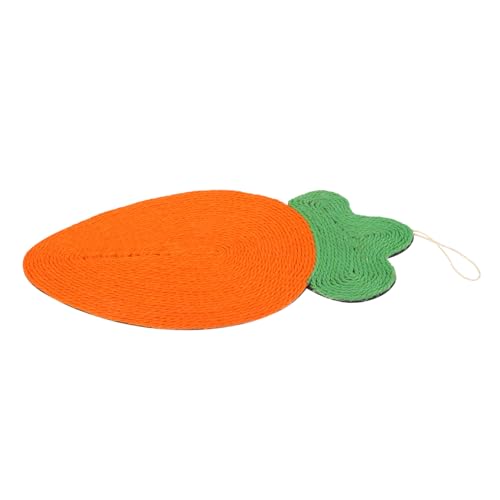 Toddmomy Sisal Katzen Kratzmatte mit Karotten Design rutschfest Verschleißfest Multifunktional als Kratzbrett Spielmatte und Schlafplatz Geeignet für Kätzchen und Katzen Schützt Sofa und von Toddmomy