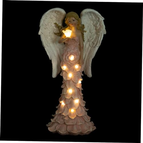 Toddmomy Solarstatue Für Den Außenbereich Solarlampe Aus Kunstharz Für Den Garten von Toddmomy