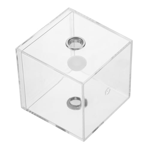 Toddmomy Springspinnenbehälter Transparentes Reptilienterrarium Hochtransparentes Insektenhabitat Kleiner Grillenkäfig Zuchtset für Insekten und Reptilien Toddmomy Springspinnenbehälter Transparentes Reptilienterrarium Hochtransparentes Insektenhabitat Kleiner Grillenkäfig Zuchtset für Insekten und Reptilien von Toddmomy