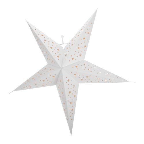 Toddmomy Sternförmiger Lampenschirm aus Papier Moderner Fünfzackiger Papierstern als Deckenleuchte Lampenschirm für Schlafzimmer und Wohnzimmer Einfache Montage Stilvolle Toddmomy Sternförmiger Lampenschirm aus Papier Moderner Fünfzackiger Papierstern als Deckenleuchte Lampenschirm für Schlafzimmer und Wohnzimmer Einfache Montage Stilvolle von Toddmomy