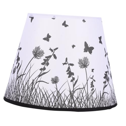 Toddmomy Stoff Lampenschirm Schwarz mit Schmetterlingsmuster Langlebiger Einfacher Lampenschirm für Schlafzimmer Wand Deckenleuchte Stilvolle Beleuchtungszubehör Toddmomy Stoff Lampenschirm Schwarz mit Schmetterlingsmuster Langlebiger Einfacher Lampenschirm für Schlafzimmer Wand Deckenleuchte Stilvolle Beleuchtungszubehör von Toddmomy