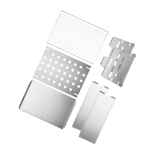 Toddmomy Tragbarer Camping Grill aus Robustem Langlebiger Holzkohlegrill mit Aktiver Belüftung für Sicheres Outdoor Bbq Kompakter Tischgrill für Picknick Garten und Reisen von Toddmomy