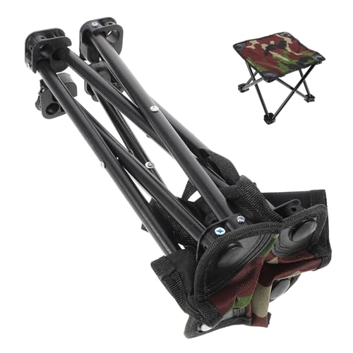 Toddmomy Tragbarer Klapphocker Faltbarer Outdoor Campingstuhl Leicht Vielseitig für Angeln Gartenarbeit Strand Reise von Toddmomy