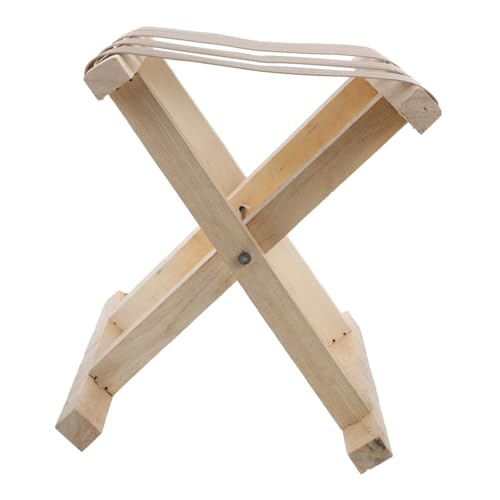 Toddmomy Faltbarer Campinghocker Tragbar Klappbar Kleiner Stuhl Für Angeln Reisen Garten Mit Stabiler Holzbasis Für Komfortable Sitzgelegenheit von Toddmomy