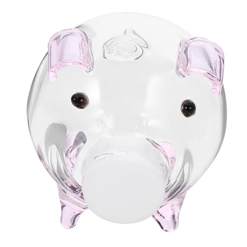 Toddmomy Transparente Spardose im Schweine Design Durchsichtige Münzbox für Piggy Bank zur Geldaufbewahrung und Sparförderung Dekorativer Geldbehälter aus von Toddmomy