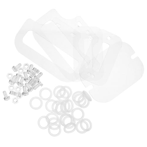 Toddmomy Transparentes Schrauben und Muttern mit Dichtung und Befestigungsplatten für DIY Hamsterkäfig Zubehör Stabile Klare Befestigung für Kleine Haustierkäfige Toddmomy Transparentes Schrauben und Muttern mit Dichtung und Befestigungsplatten für DIY Hamsterkäfig Zubehör Stabile Klare Befestigung für Kleine Haustierkäfige von Toddmomy