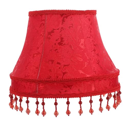 Toddmomy Vintage Lampenschirm aus Hochwertigem Stoff Retro Stil Lampenschirm Ersatz für Steh Tischlampen Langlebig Einfach zu Montieren Blendfrei Dekorativ für Wohnzimmer und Schlafzimmer von Toddmomy