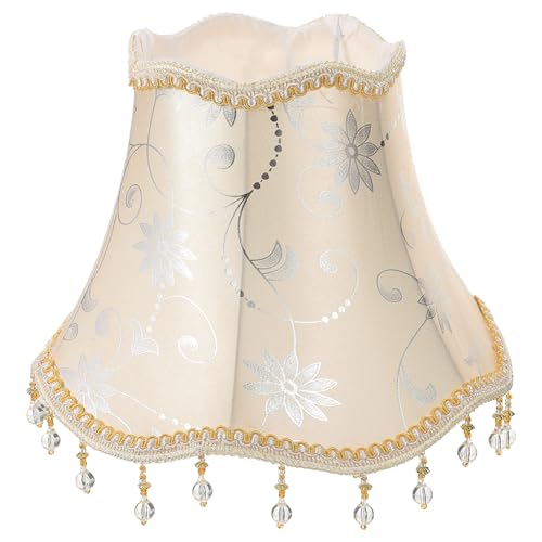 Toddmomy Vintage Lampenschirm aus Stoff für Tischlampe Ersatzlampenschirm für Nachttischlampe Weiches Licht Warme Wohnraumdekoration Stabile Konstruktion Geeignet für Schlafzimmer und von Toddmomy
