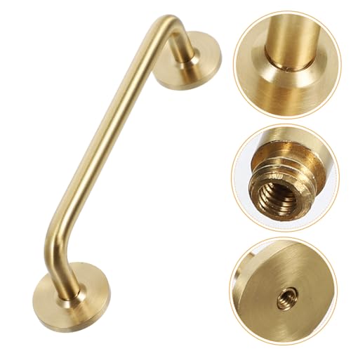 Toddmomy Vintage Messing Schrankgriff Lochabstand Langlebiger Möbelgriff aus Hochwertigem Messing Glatte Oberfläche für Komfortablen Griff für Kleiderschränke Küchenschränke und Kommoden von Toddmomy