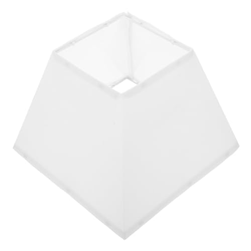 Toddmomy Vintage Stoff Lampenschirm Weiß Trapezförmiger Ersatz Lampenschirm für Tisch Stehlampe Robuster Einfach Montierbarer Lampenbezug für Wohn Schlafzimmer Vielseitiges Lichtdekor von Toddmomy