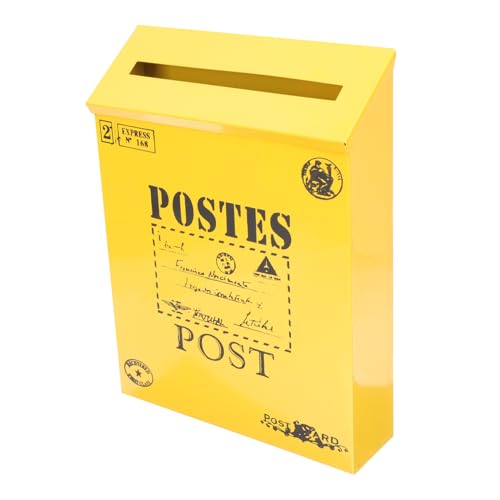 Toddmomy Vintage Wandbriefkasten aus Robustem Eisen Große Postbox mit Retro Design für Zuhause Langlebiger als Dekorative Wandkunst Geräumig für Briefe Zeitungen und Magazine Toddmomy Vintage Wandbriefkasten aus Robustem Eisen Große Postbox mit Retro Design für Zuhause Langlebiger als Dekorative Wandkunst Geräumig für Briefe Zeitungen und Magazine von Toddmomy