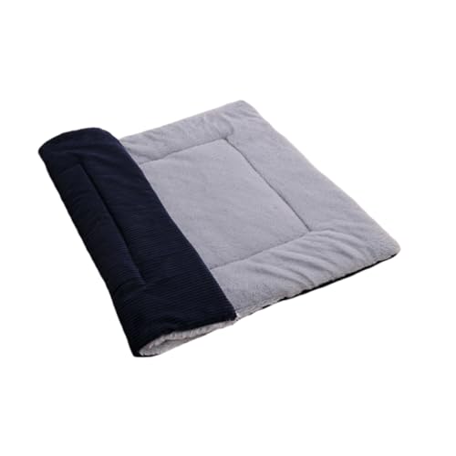 Toddmomy Wärmendes Doppelseitiges Haustier katzenkissen Gepolsterte Marineblaue Schlafmatte für Katzen und Hunde rutschfeste Komfortable Bodenmatte für Ganzjährigen Einsatz von Toddmomy