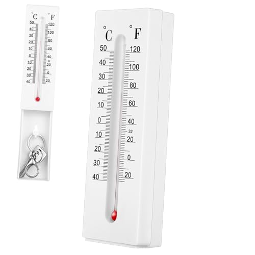 Toddmomy Wandthermometer Vertikal mit Dualer Anzeige Celsius Fahrenheit Wetterfestes Innen Außen Thermometer Integriertes Schlüsselversteck mit Haken Robustes Kunststoffgehäuse für Zuhause Toddmomy Wandthermometer Vertikal mit Dualer Anzeige Celsius Fahrenheit Wetterfestes Innen Außen Thermometer Integriertes Schlüsselversteck mit Haken Robustes Kunststoffgehäuse für Zuhause von Toddmomy