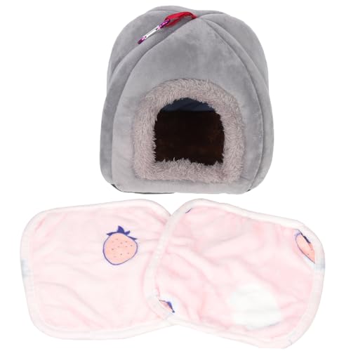 Toddmomy Warmer Vogelhängesitz Teiliges mit Großem Grauem Kürbisnest und Abnehmbaren Fleecedecken Atmungsaktives Papageienbett für Käfig Schlafplatz und Stressreduktion im Winter Toddmomy Warmer Vogelhängesitz Teiliges mit Großem Grauem Kürbisnest und Abnehmbaren Fleecedecken Atmungsaktives Papageienbett für Käfig Schlafplatz und Stressreduktion im Winter von Toddmomy