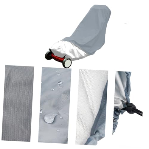 Toddmomy Wasserdichte Abdeckung für Rasenmäher Polyester Schutzhaube Outdoor Mäher Schutz vor Regen Sonne Vogelkot und Baumharz Strapazierfähig Leicht zu Reinigen von Toddmomy