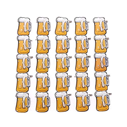 Toddmomy Weingläser Set Süßes Broschenrevers 25 Stücke Cartoon Bierkrug Brosche Led Blinkende Bier Brosche für Geburtstagsfeierbevorzugungen Zuf?llige Süße Abzeichenstifte Kinderkleider von Toddmomy