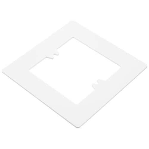 Toddmomy Weiße Dekorative Wandabdeckung aus Hitze Kratzfestem Kunststoff Schützende Blende für Lichtschalter und Steckdosen Einfach Montierbar Geeignet für Wohn Geschäftsräume von Toddmomy