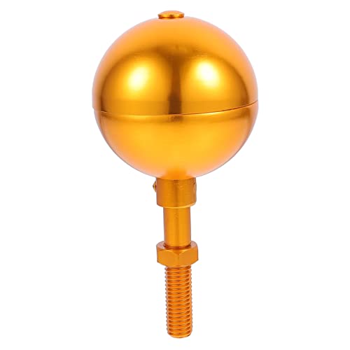 Toddmomy Wetterfeste Aluminium Flaggenmastkugel Hellgold Langlebiges Outdoor Fahnenmast Zubehör Robustes Flagpole Finial Einfach zu Montierender Ersatz für Alte Flaggenmastspitzen von Toddmomy