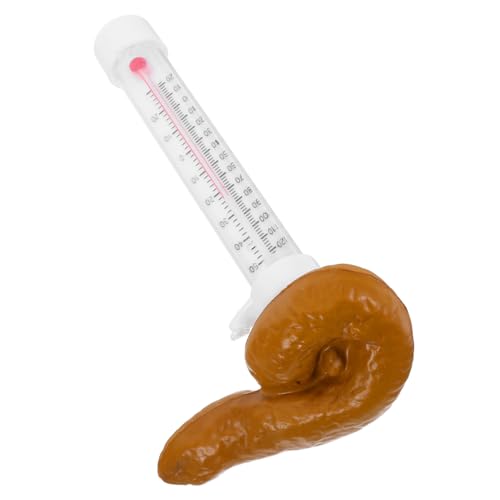 Toddmomy Witziges Schwimmendes Poolthermometer Poop-form Wasserdichtes Wassertemperaturmessgerät für Schwimmbäder Spas Aquarien und Teiche von Toddmomy