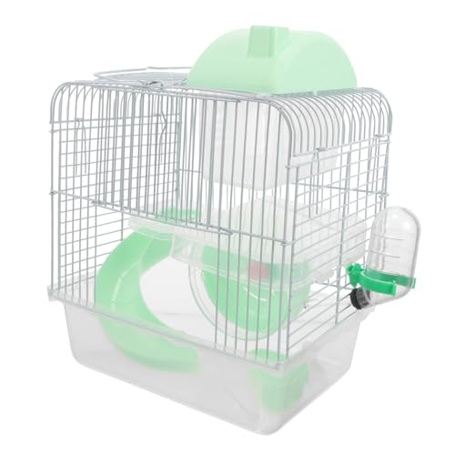 Toddmomy Zwerghamsterkäfig für Kleintiere Abnehmbares Hamsterhaus Eisendraht Sicheres und Versteck für Meerschweinchen Chinchilla und Ratten von Toddmomy