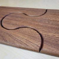 Sapele Puzzle Charcuterie Tafel von ToddsWoodworks21