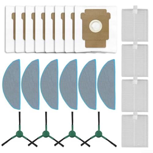 Ersatz-Set für Roomba 105–4 Seitenbürsten, 4 Filter, 6 Mikrofaser-Poptücher, 8 Staubbeutel, Kombi-Roboter-Teile Ersatz-Set für Roomba 105–4 Seitenbürsten, 4 Filter, 6 Mikrofaser-Poptücher, 8 Staubbeutel, Kombi-Roboter-Teile von Todikaper