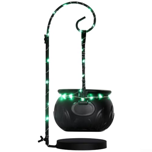 Halloween Candy Bowl Plastic Cauldron Kettle for Party Decorations and Tricks or Treat, Large Black Witch Cauldron with Spooky Design Halloween Candy Bowl Plastic Cauldron Kettle for Party Decorations and Tricks or Treat, Large Black Witch Cauldron with Spooky Design von Todikaper