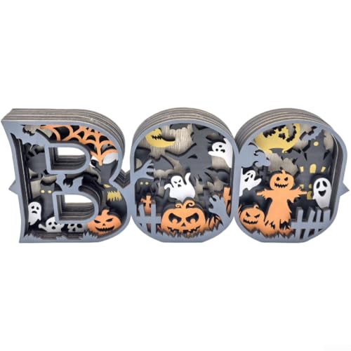 Halloween-Kürbis-Dekoration aus Holz für Ferienhaus und Desktop-Dekoration, festliche Ornamente für drinnen und draußen, saisonales Display, 23,0 x 9,3 x 2,4 cm Halloween-Kürbis-Dekoration aus Holz für Ferienhaus und Desktop-Dekoration, festliche Ornamente für drinnen und draußen, saisonales Display, 23,0 x 9,3 x 2,4 cm von Todikaper